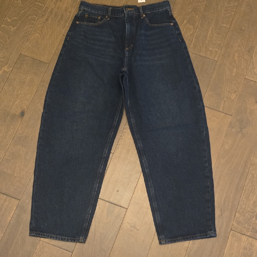LOFT Womens Size 28/6 Barrel Jeans, NWT, Dark Navy